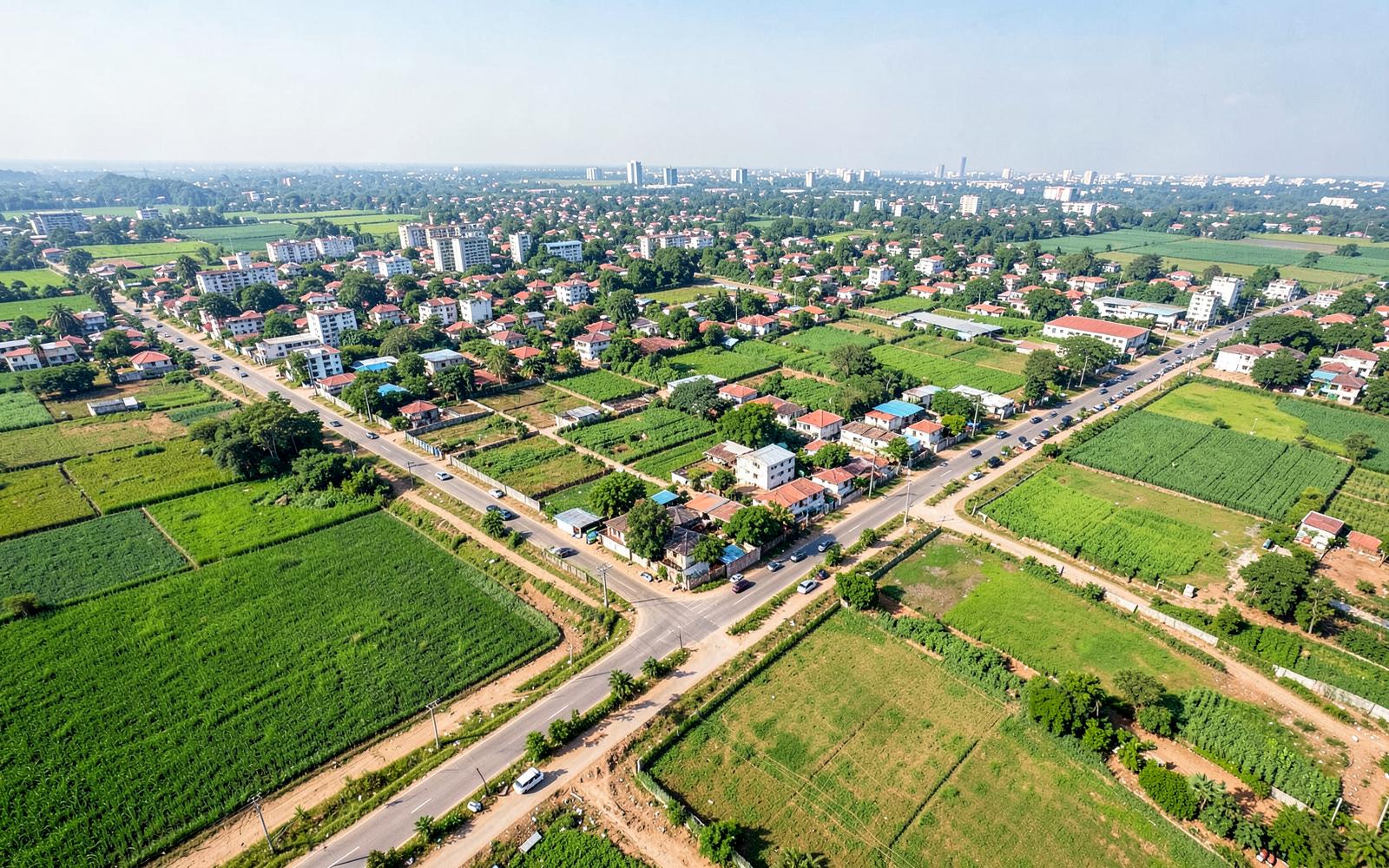 Developing residential corridor near Vijayawada